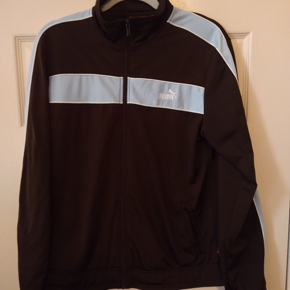 Puma Brown Full Zip Mock Neck Jacket Women's sz XL. - Picture 3 of 8